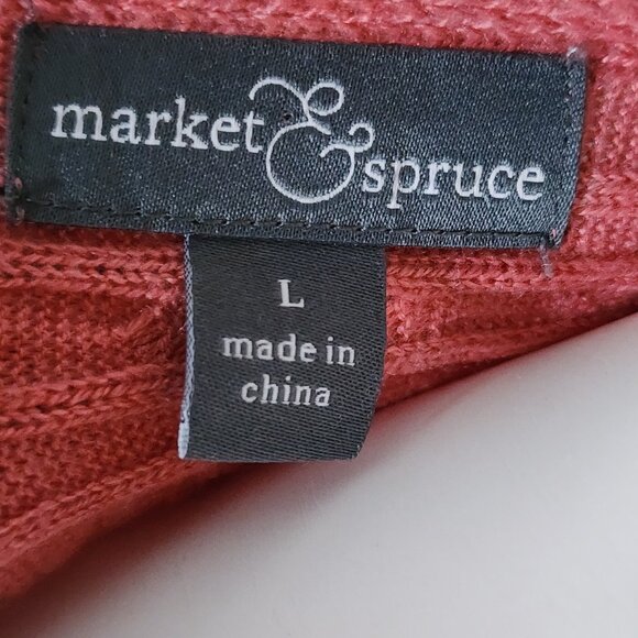 Market & Spruce Stitch Fix Sweater Womens L Large Pink Cashmere Silk Reveria - Picture 5 of 7